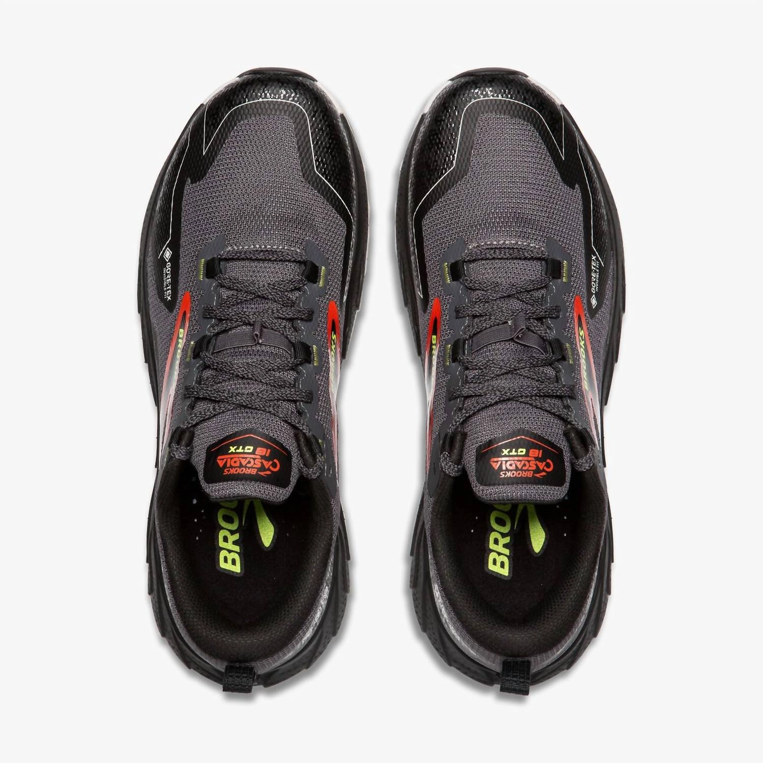 Trail Moc Shoes Men's Cascadia 18 Gtx Shoes In Pearl/black/tomato