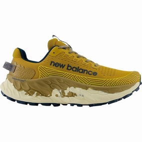 Men's New Balance Fresh Foam More Trail V3, Butterscotch/Deep Sea/Plains, 11 D Medium Trail Running Shoes Replacement Laces