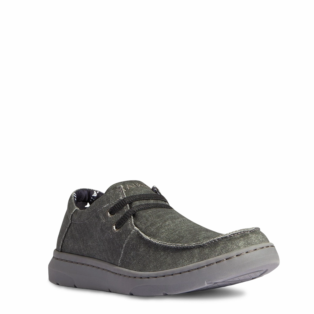 Fashion Casual Shoes Price In Bangladesh Ariat Men's Hilo Stretch Charcoal Canvas Shoes 10038391