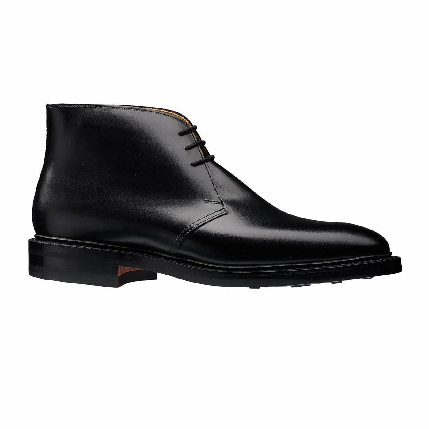 Derby Shoes And Jeans Brecon Black Calf