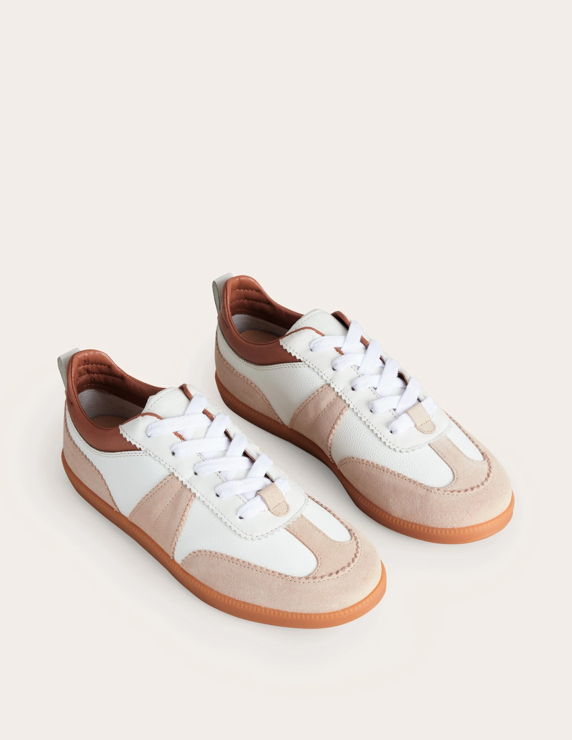 Erin Retro Tennis Trainers-White Mix Tennis Point Shoes