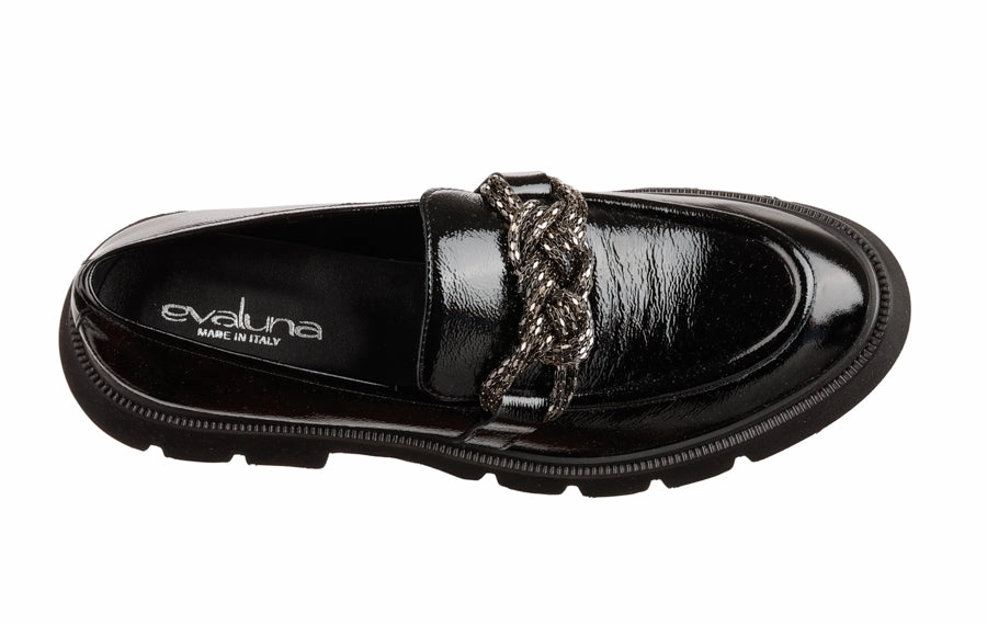 Eva Ella Black Dockers Tassel Loafers