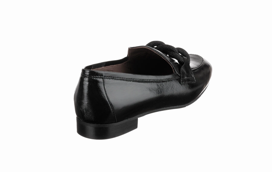 Eva Lampone Black Stacked Loafers
