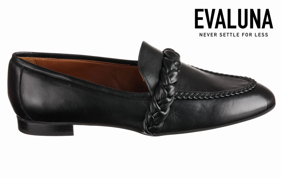 Loafers And White Socks Eva Topknot Black