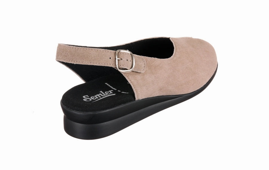 Sem Celeste Taupe Vegan Mary Jane Shoes Uk