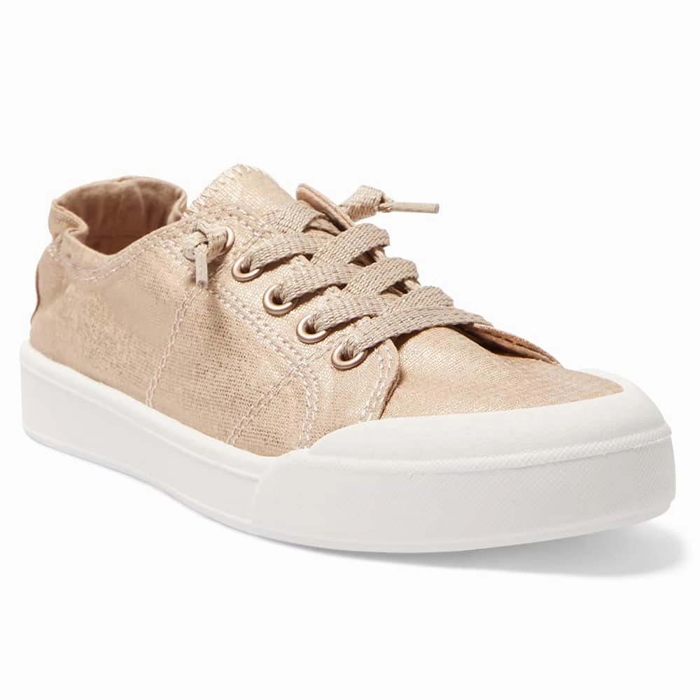 Switch Sneaker in Rose Gold Canvas Casual Low Shoes