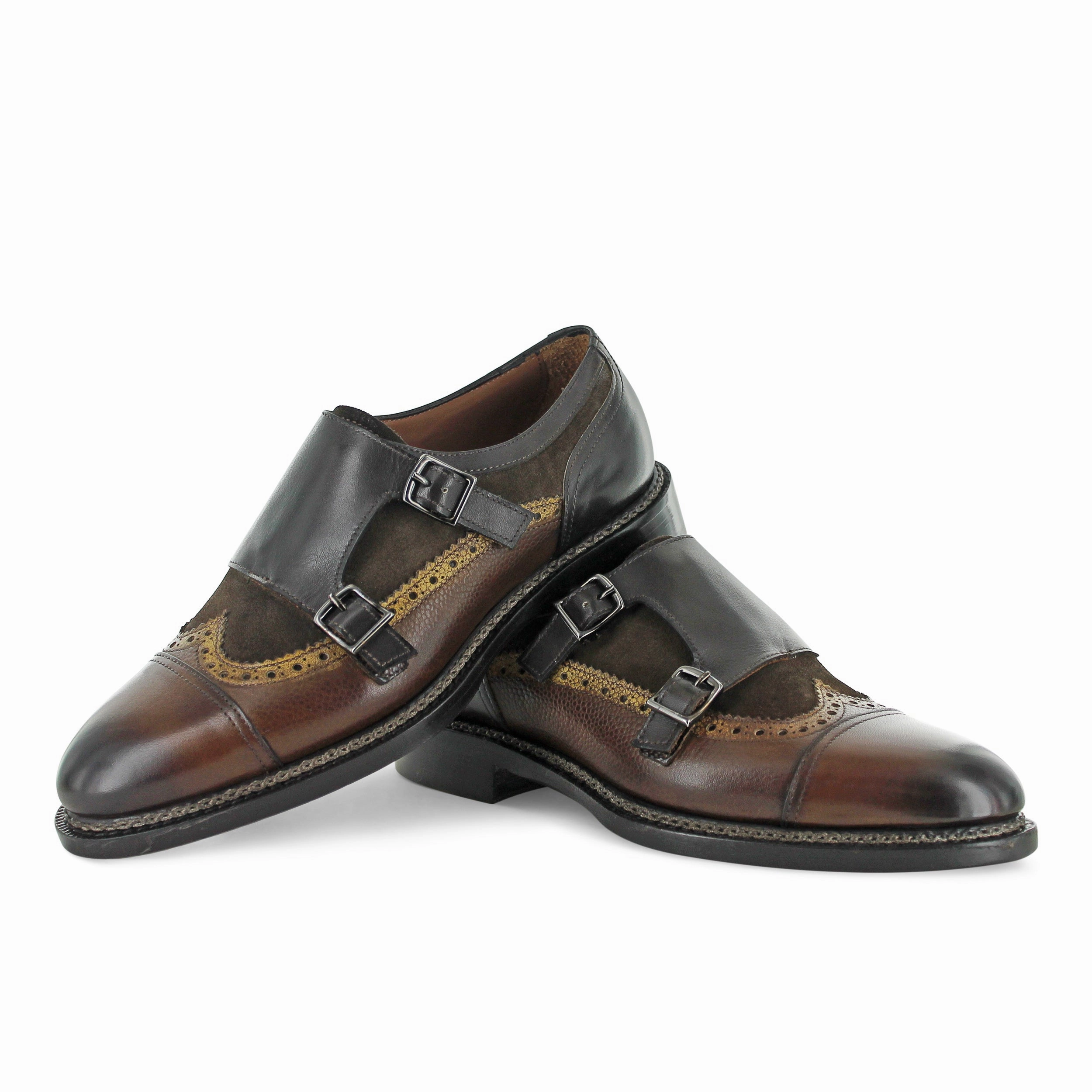 A319 - Crust Carafe/chicco Green Brogues