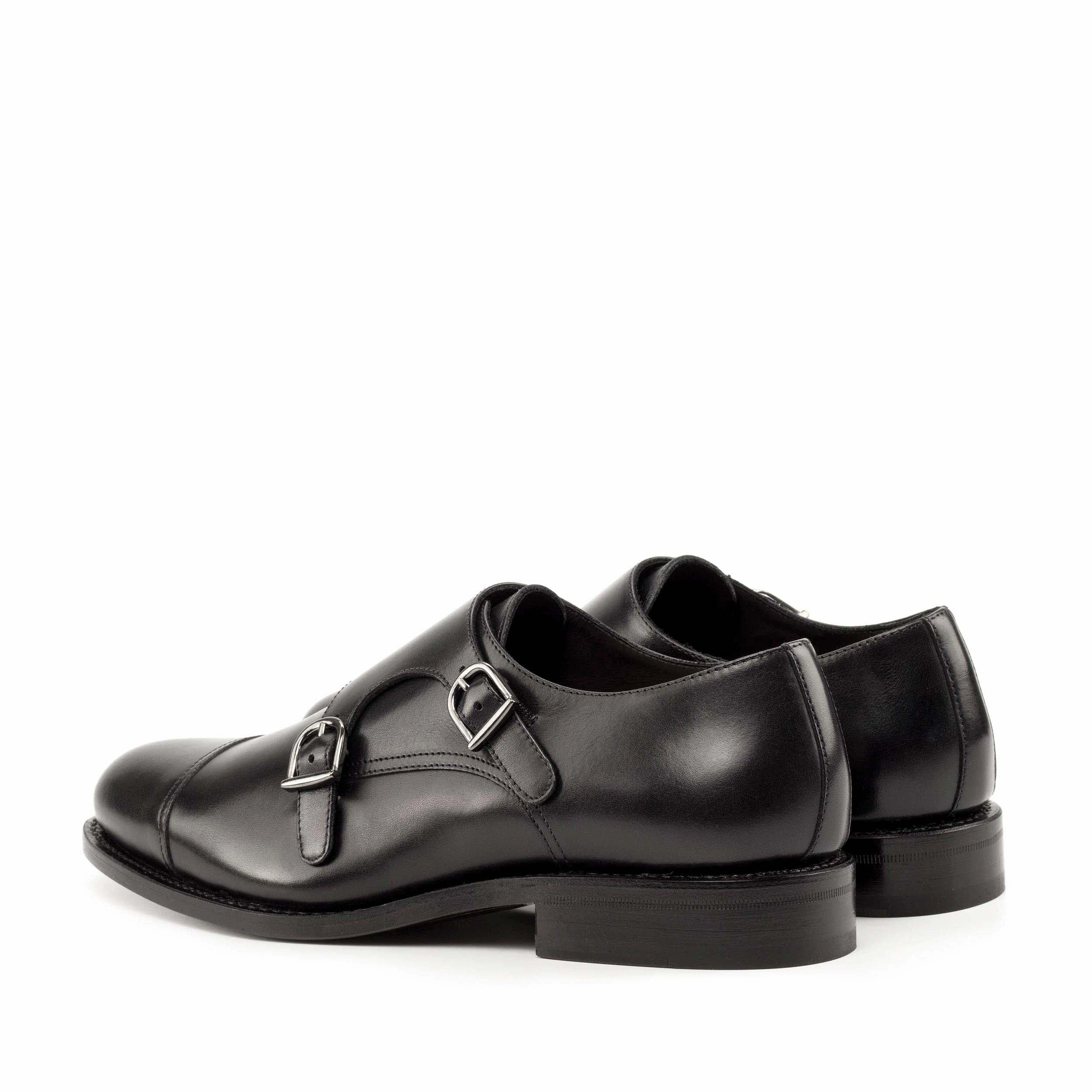 Double Monk black box calf Grenson Brogues Sale