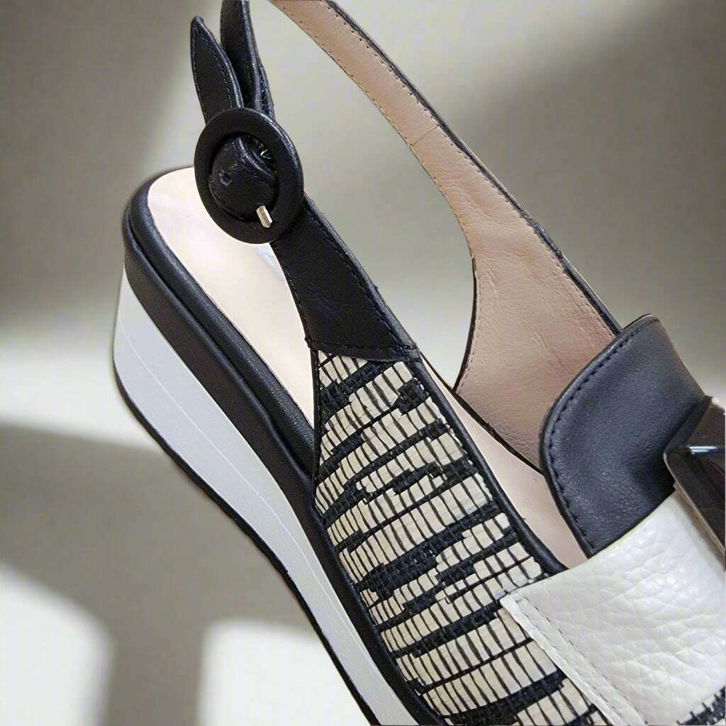 Union Loafers Restaurant EZZIO - Chile 10142 - Black & Cream