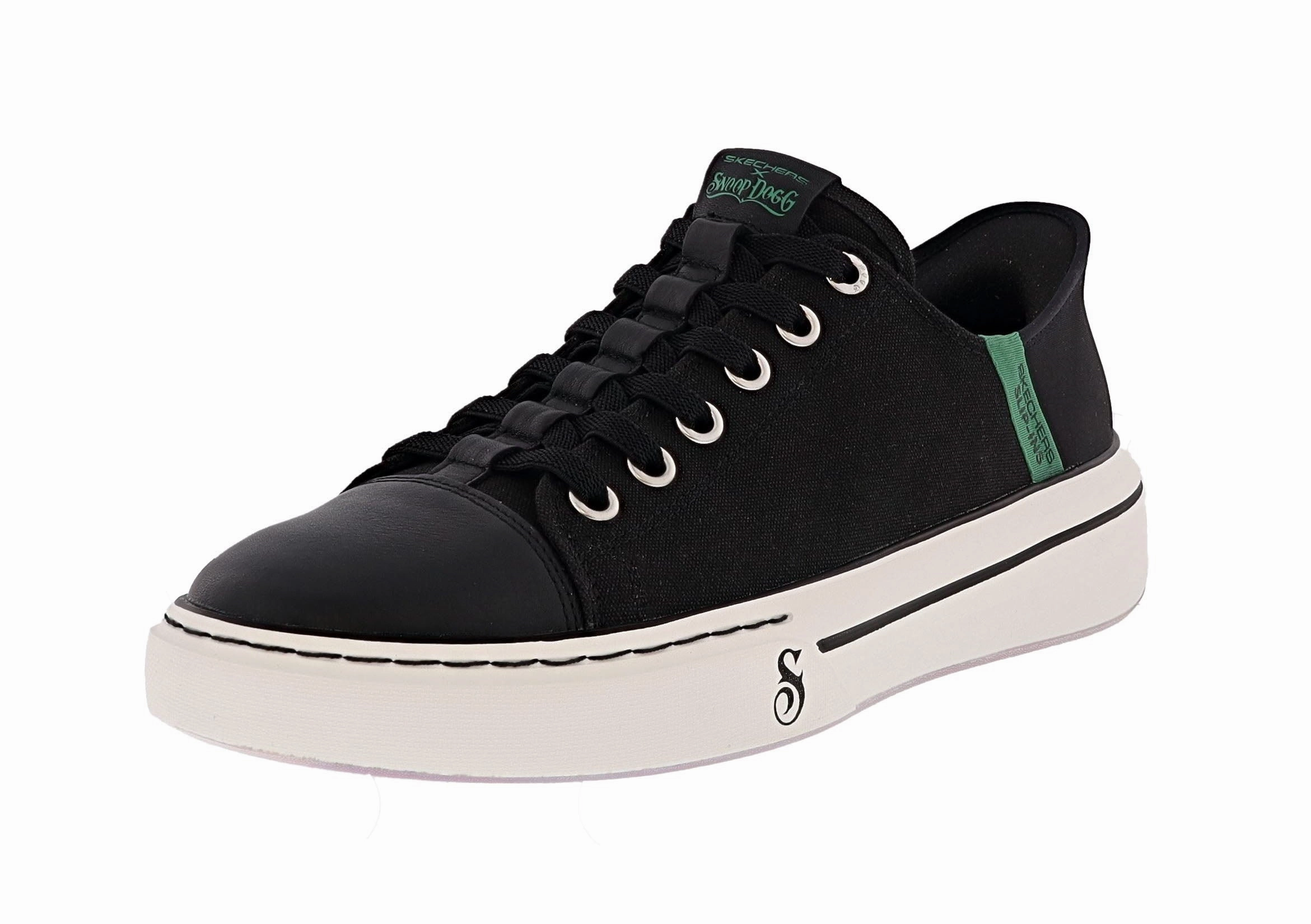 Skechers Men's Slip-Ins Snoop Dogg: Snoop One-Low Dogg Canvas Casual Work Shoes With Jeans