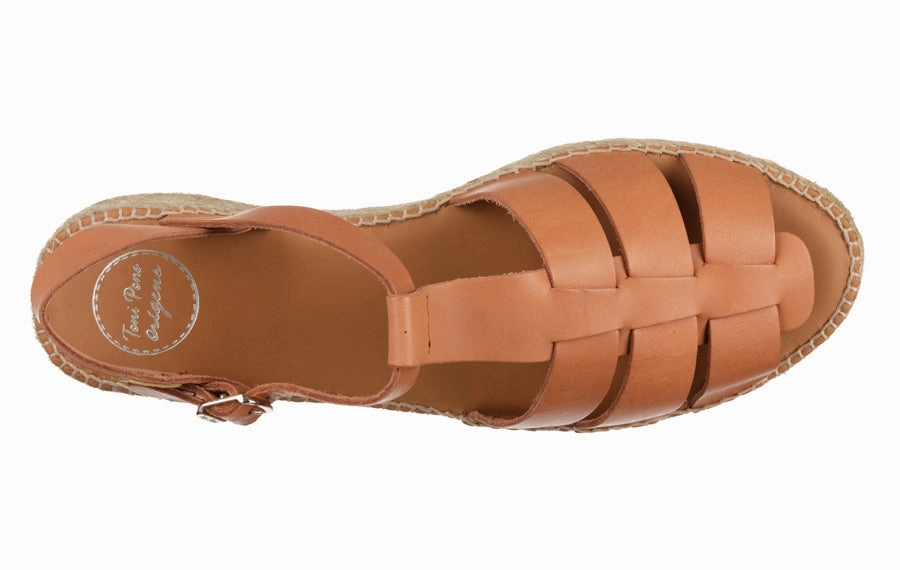 Tp Acres Tan Cherry Mary Jane Shoes