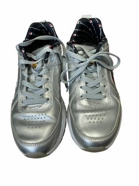 Shoes Sneakers Platform By Champion In Silver, Size: 6.5 Mary Jane Office Shoes