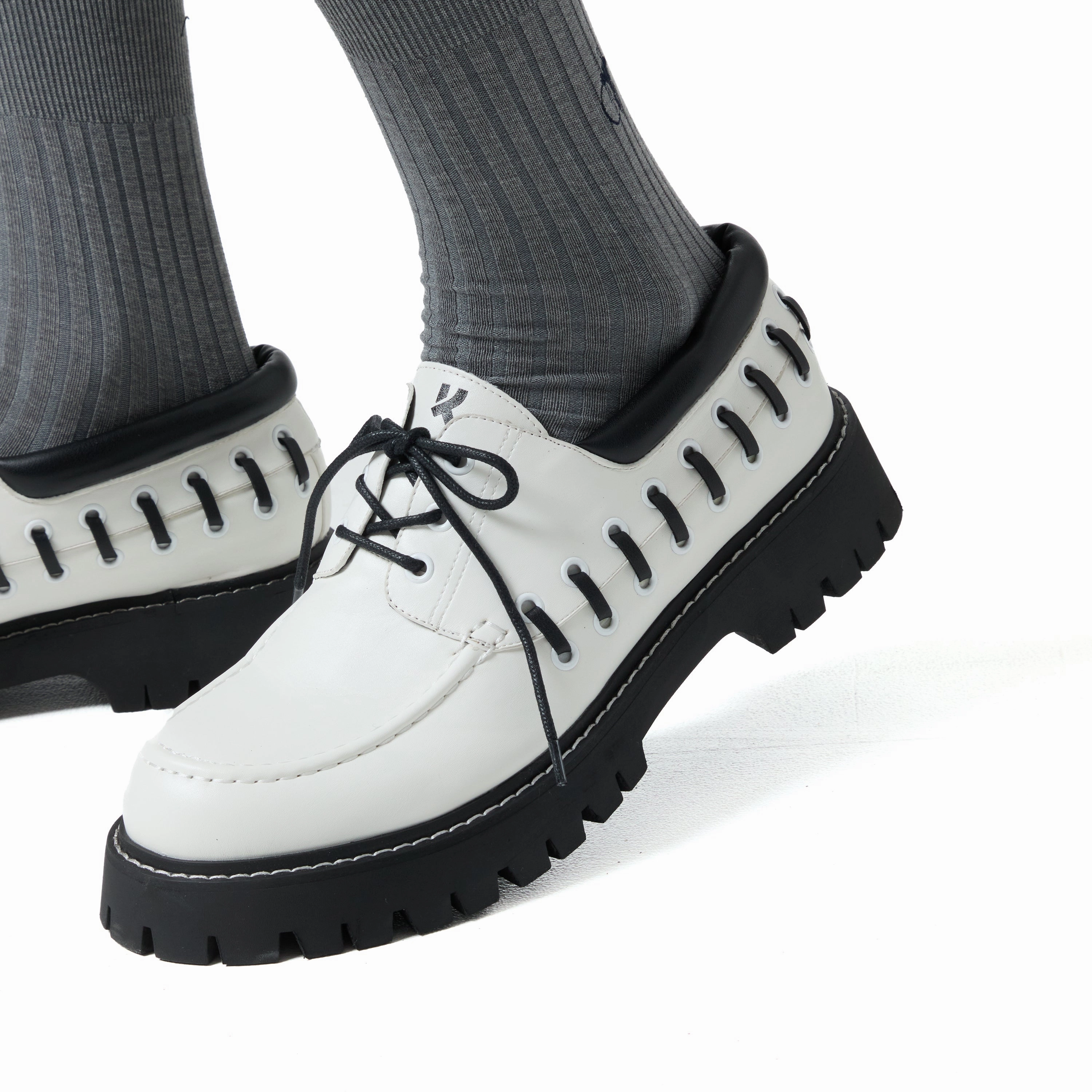 Tenar Men's Boat Shoes - Cream Office Shoes Mary Janes