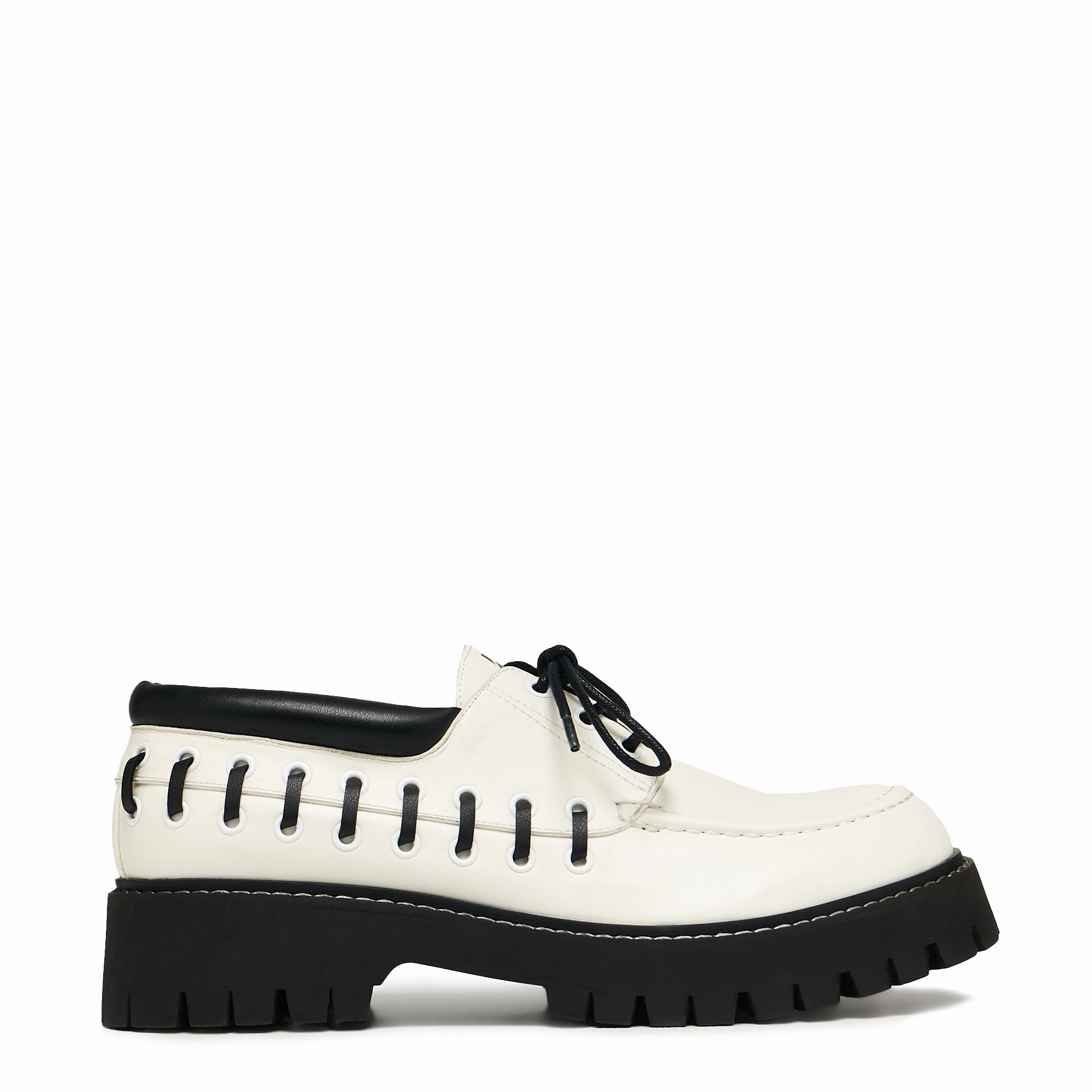 Tenar Men's Boat Shoes - Cream Florentina Canvas Flat Mary Jane Shoes