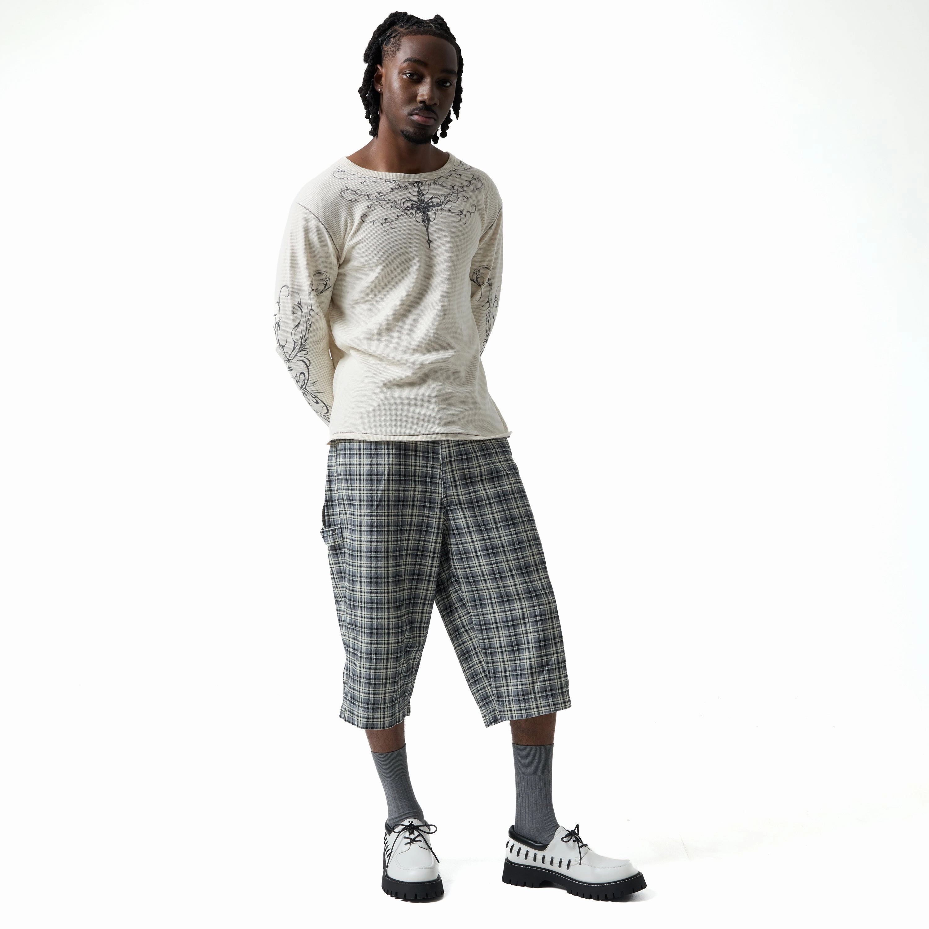 Walking Mary Jane Shoes Tenar Men's Boat Shoes - Cream