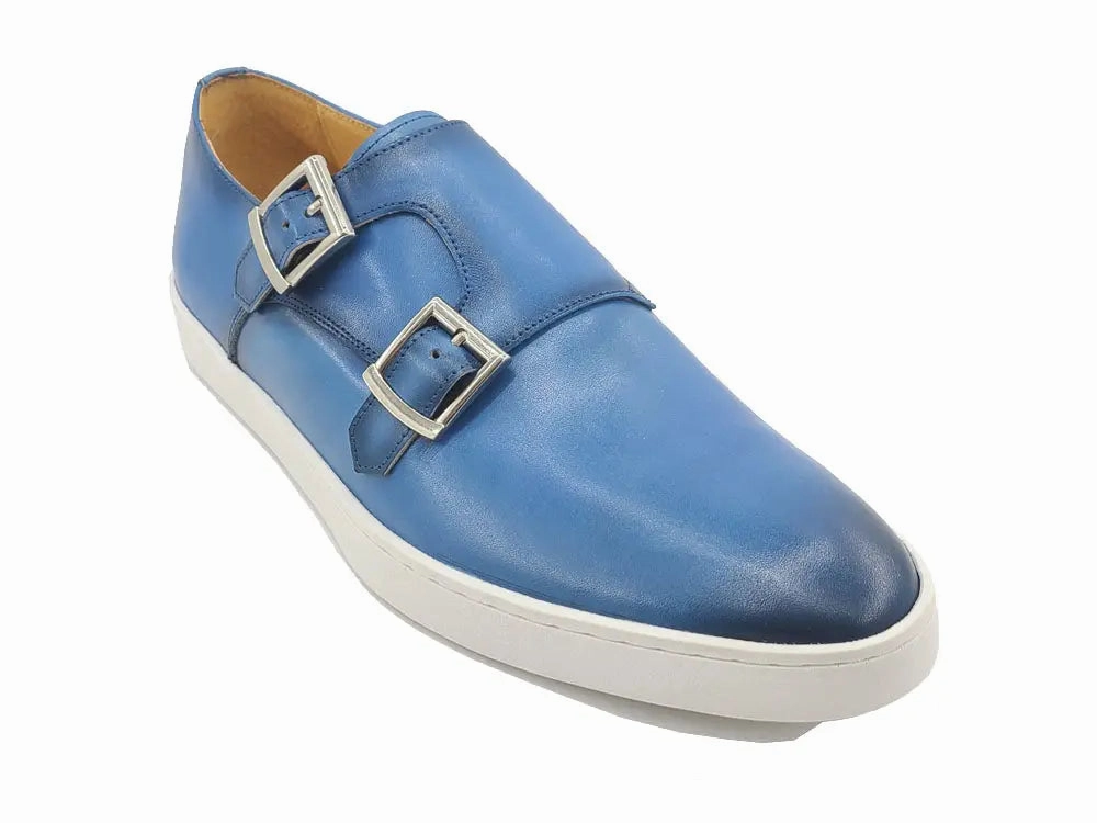 Paolo Vandini Brogues Double Monk Strap Leather Sneaker