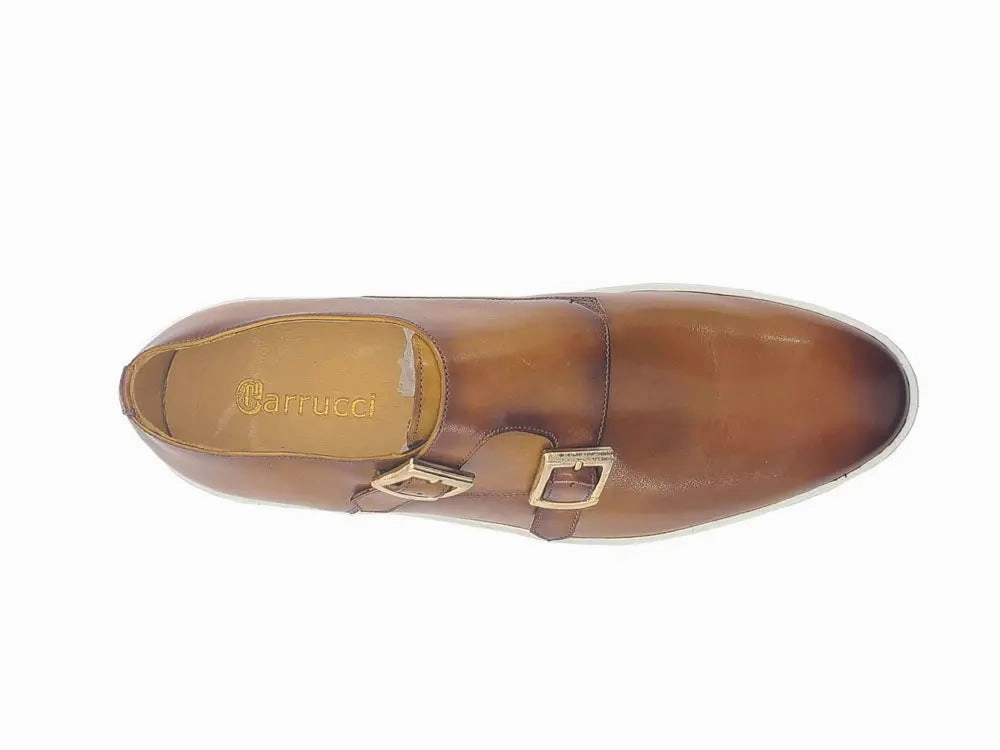 Double Monk Strap Leather Sneaker Designer Brogues & Derby Shoes