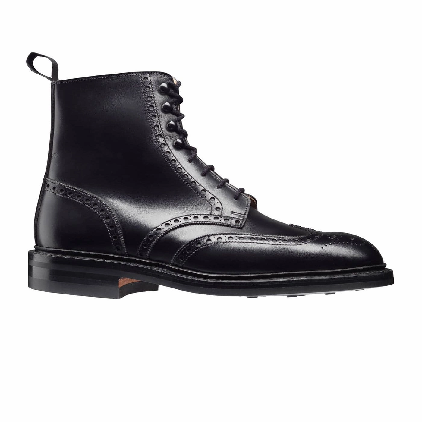 Derby Shoes Suede Skye 3 Black Calf