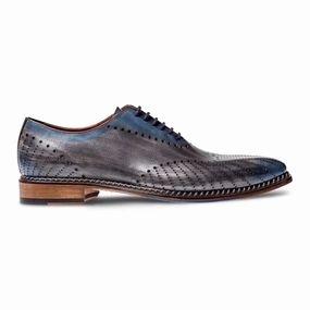 VELOCE  ANTRACITE CELESTE OXFORD Casual Lace Up Oxfords