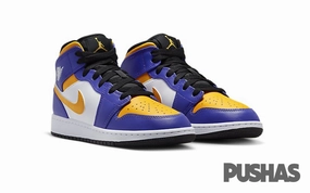 Air Jordan 1 Mid 'Lakers' GS (2022) Price Of Lebron Witness 7 Basketball Shoes