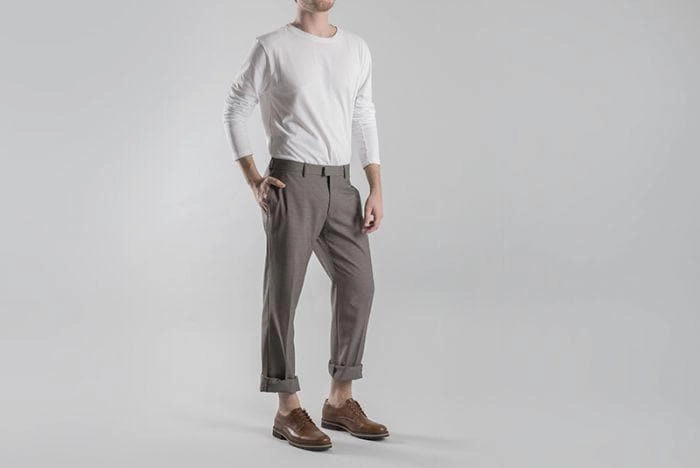 'David' men's derby shoe  by Ahimsa - cognac Suede Derby Shoe