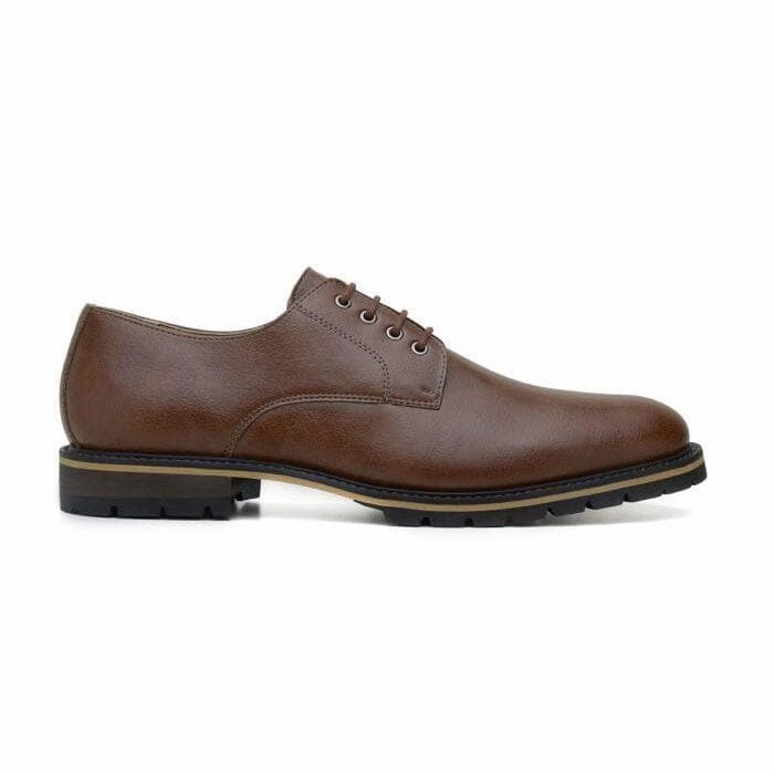 Derby Shoes With Suit 'David' men's derby shoe  by Ahimsa - cognac