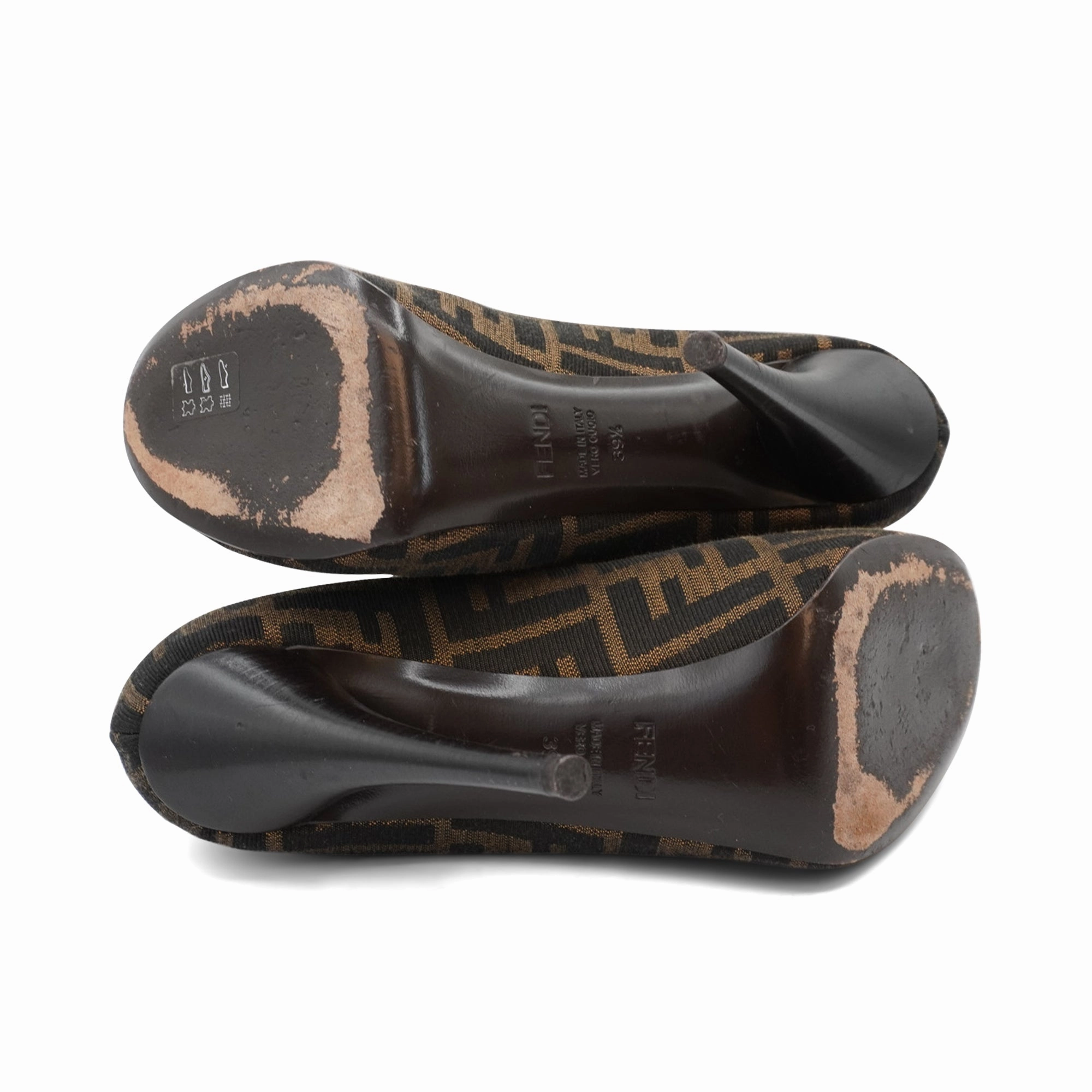 Fendi Fendi 'Zucca FF Logo' Pumps - Women's 39.5 Mary Jane Shoes Size 10m