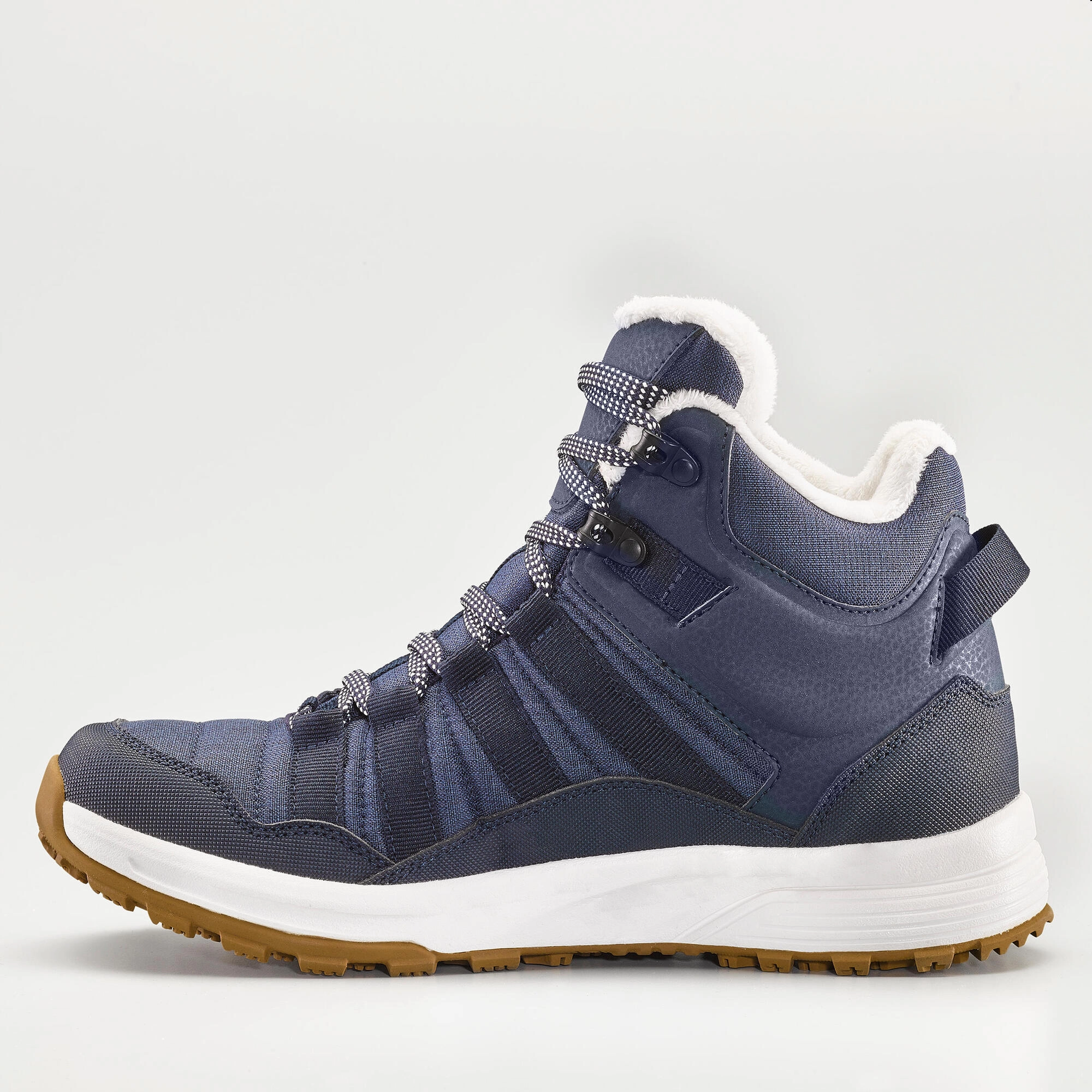 Quechua Women's SH100 X-Warm Waterproof Mid Hiking Boots Pull Up Snow Boots