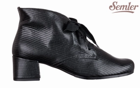 Ankle Brogues Shoe Sem Crimson Black