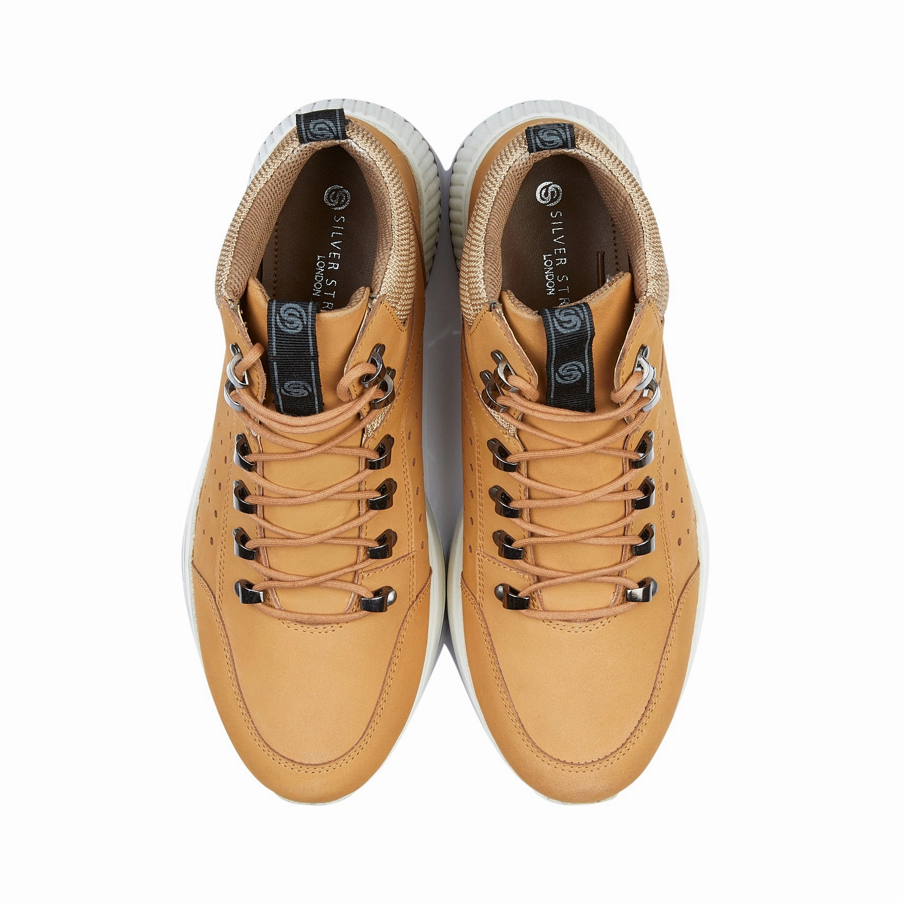 Hiking Shoes Laces Finsbury Nubuck Leather Lace up Boots - Honey