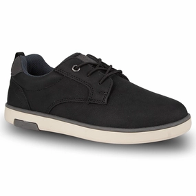 Kids' Conrad Jr. in Black Platform Slip-on Oxfords
