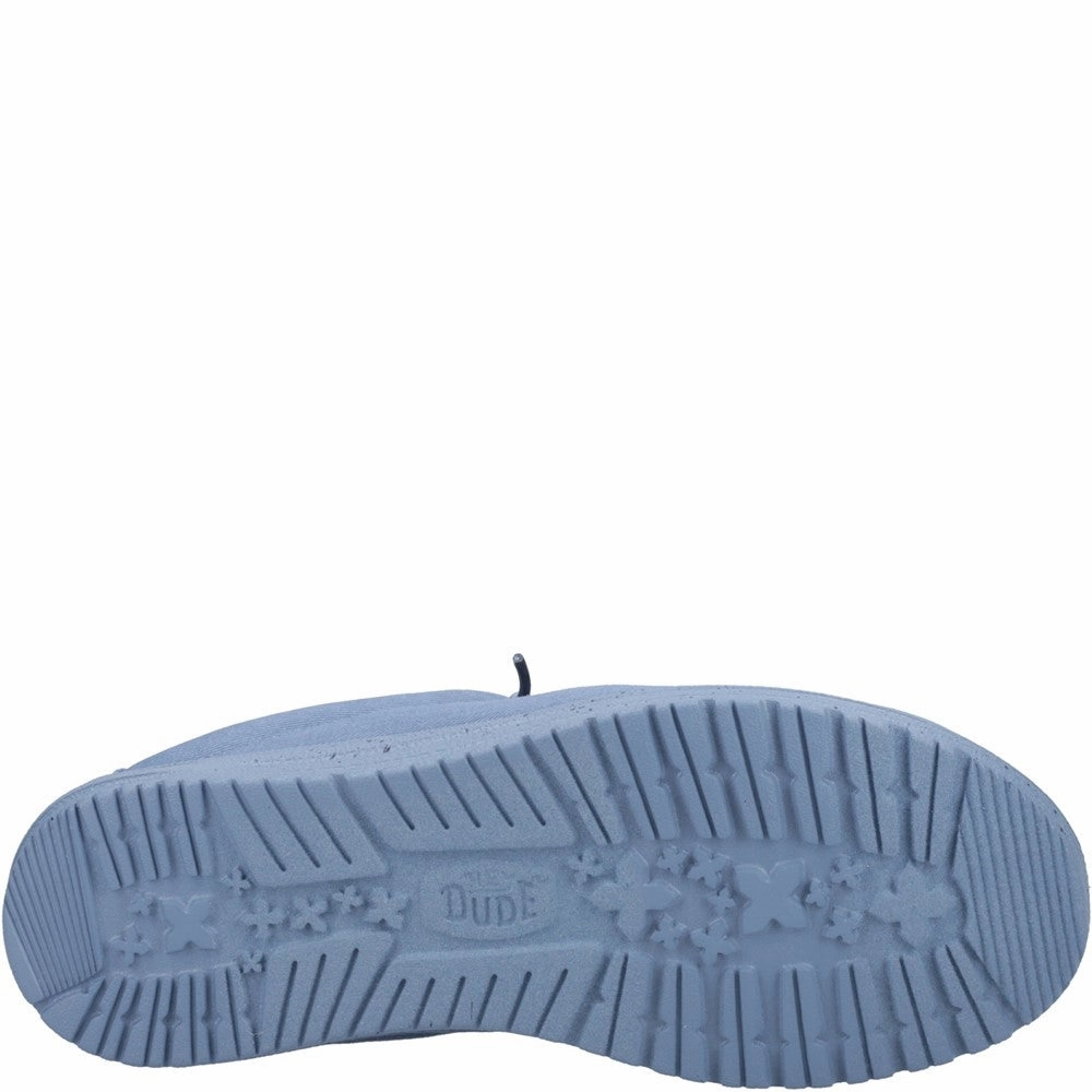 Breathable Mesh Casual Shoes HEYDUDE Wally Slip Canvas Mule