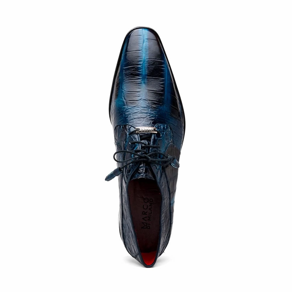 Fitipaldi Rustic Navy Woven Lace Up Shoes