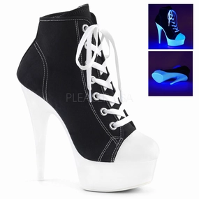 6" Lace-Up Sport Sneaker Closed Toe Bootie (Delight-600SK-02) Mary Jane Shoes Soft Leather