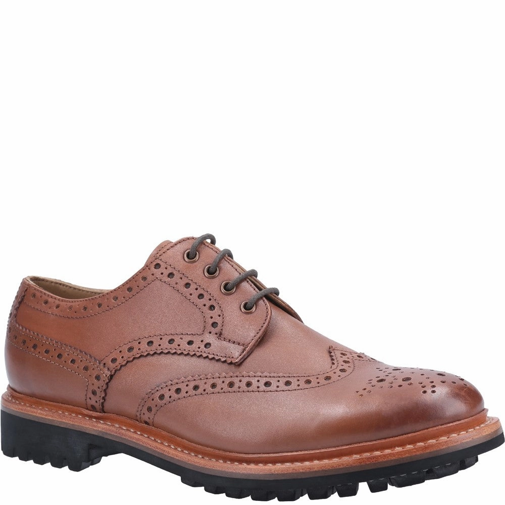 Heeled Brogue Shoes Cotswold Quenington Commando Goodyear Welt Shoe