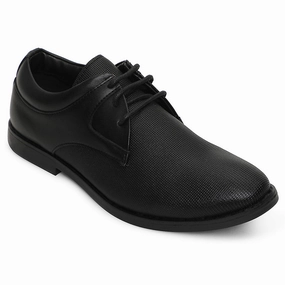 Healers Black Formal Lacing Derby Shoes For Men DERBO-10E By Liberty Lace Up Shoes Sandals