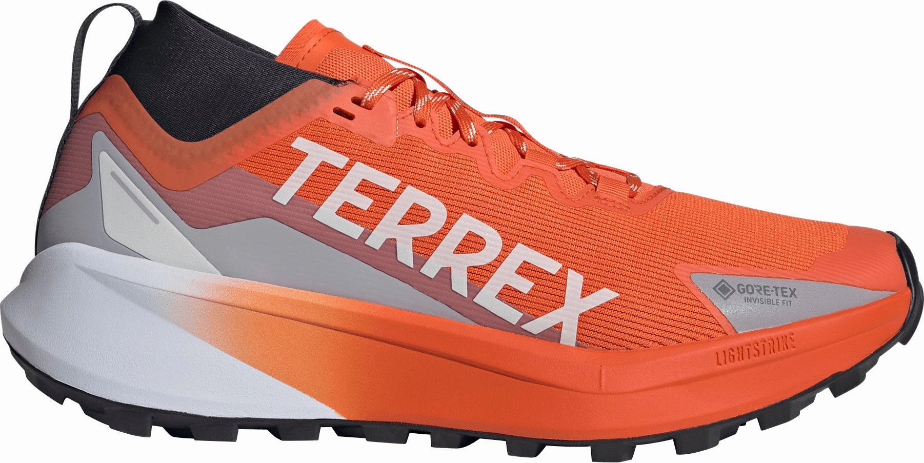Best Wide Fit Trail Shoes adidas Terrex Agravic GORE-TEX Mens Trail Running Shoes - Orange