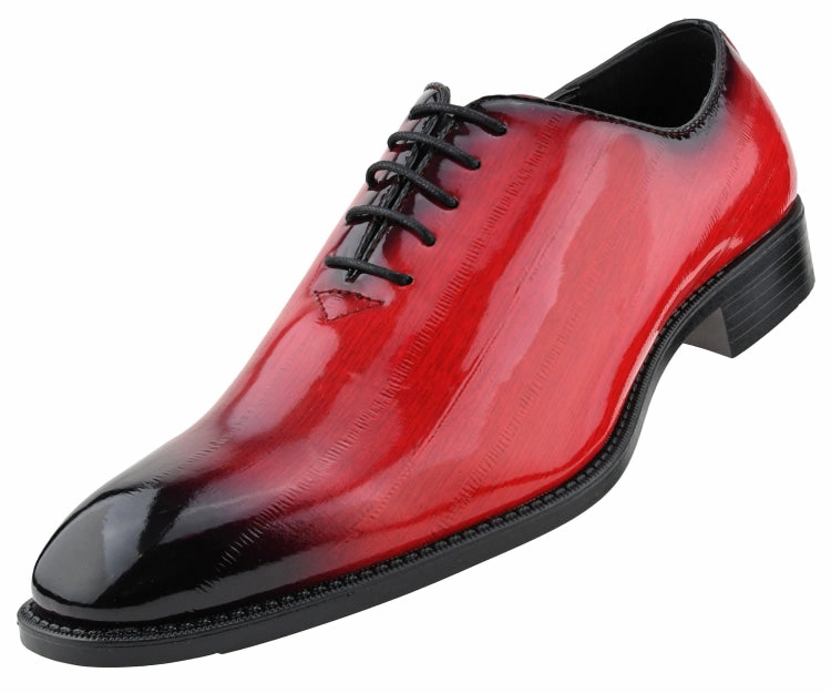 Bolano Men's Brayden Red Casual Lace Up Oxfords Shoes