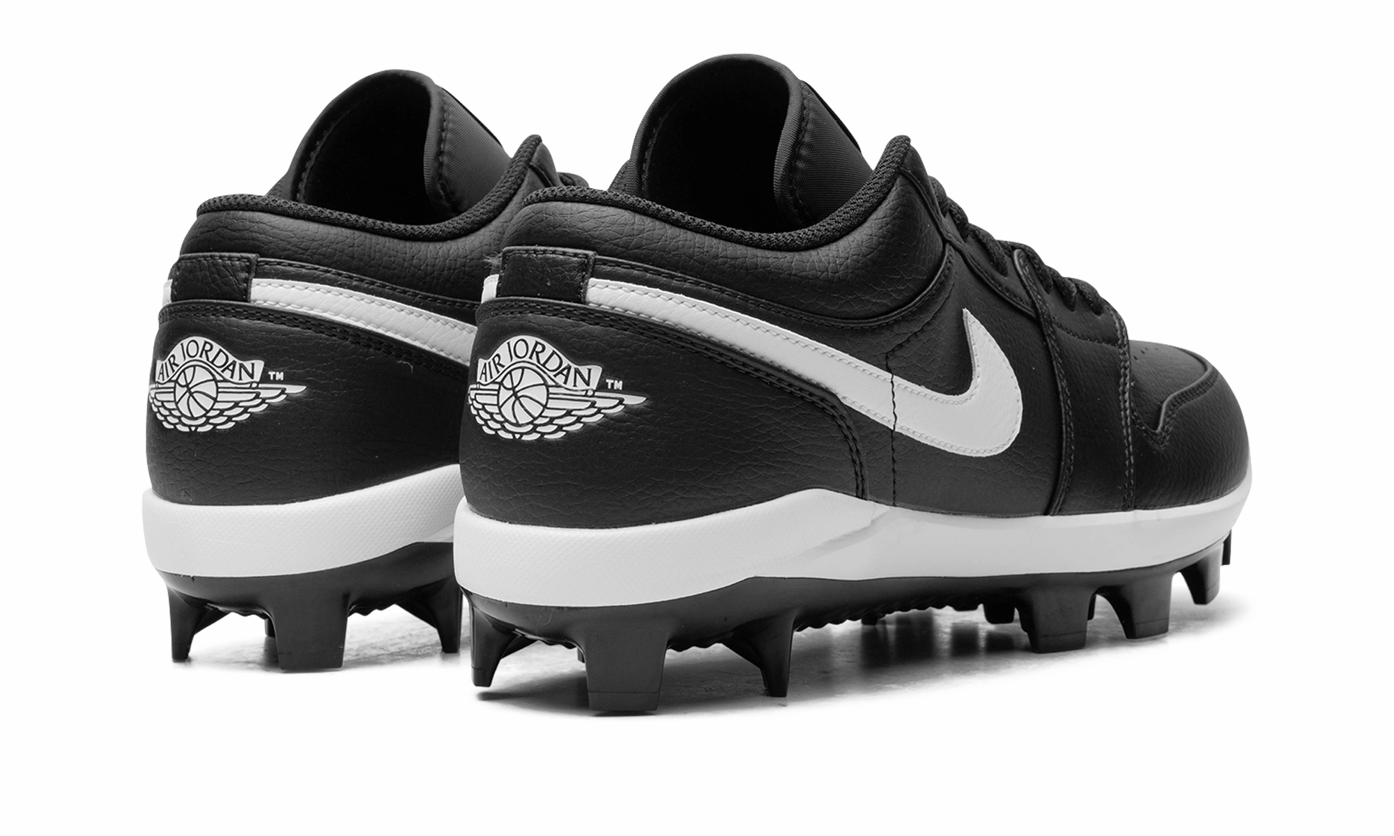 Air Jordan Retro 1 MCS "BLACK WHITE" Low Top Soccer Cleats