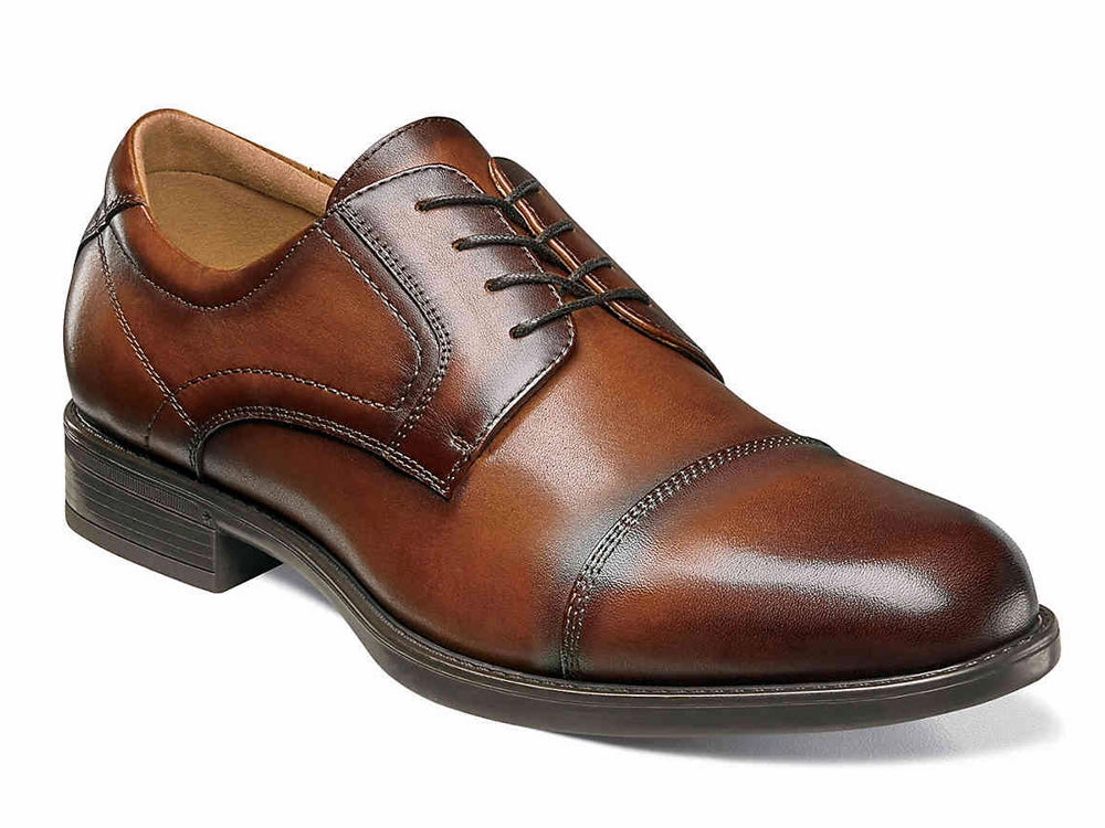 Oxfords Flats FLORSHEIM - (A2507) Midtown Cap Toe Oxford (Cognac)
