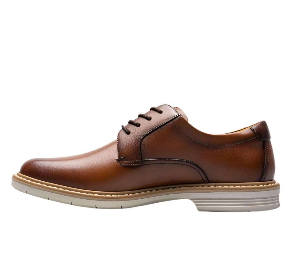 Florsheim Men's Norwalk Plain Toe Oxford - Cognac Oxfords For Work