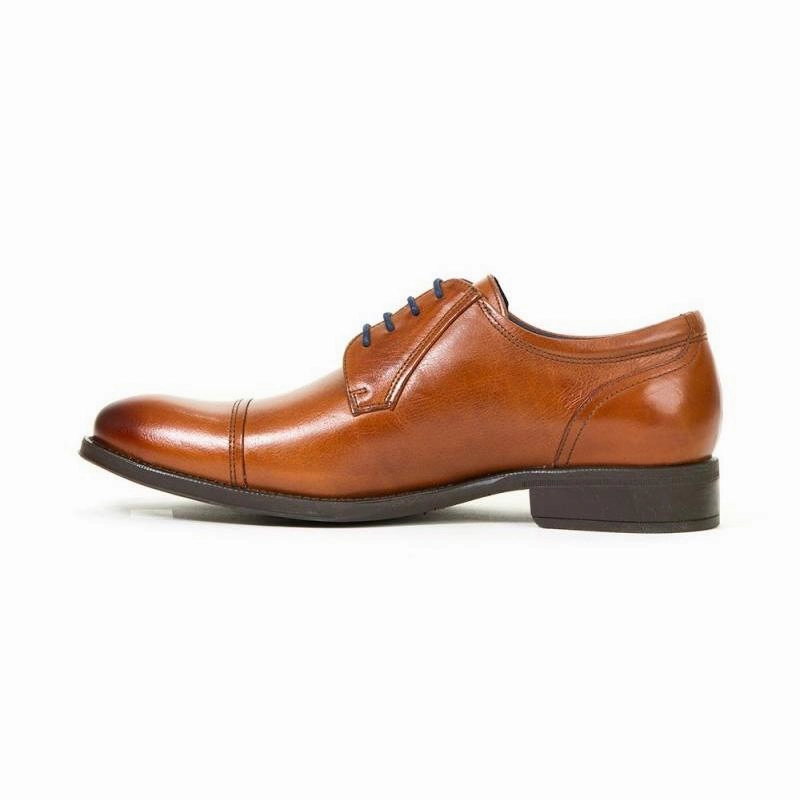 Fluchos Men's Heracles 8412 Cognac Metro Oxfords