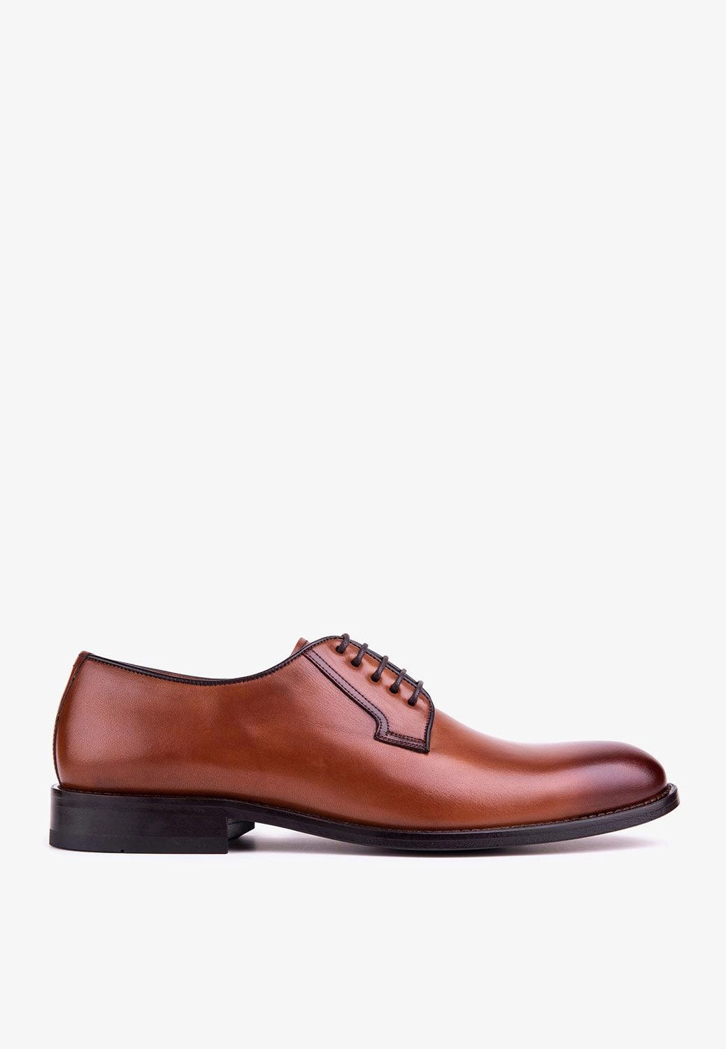 Lace Up Shoe Store Formal Derby Leather Brandy Lace Up Handcrafted Details