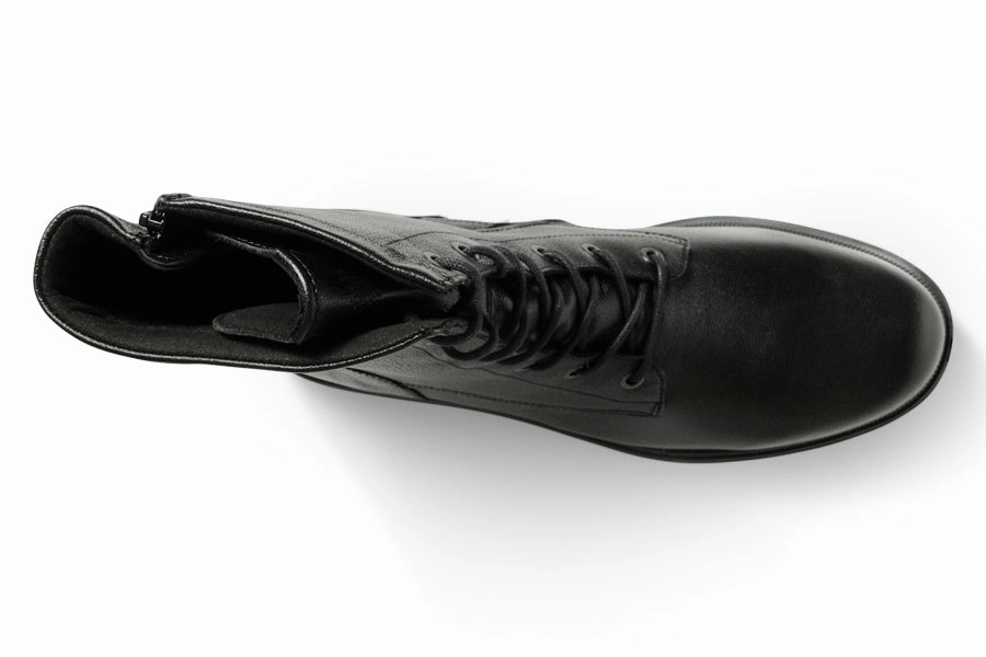 HAR SONTAG BLACK Leather Ghillie Brogues