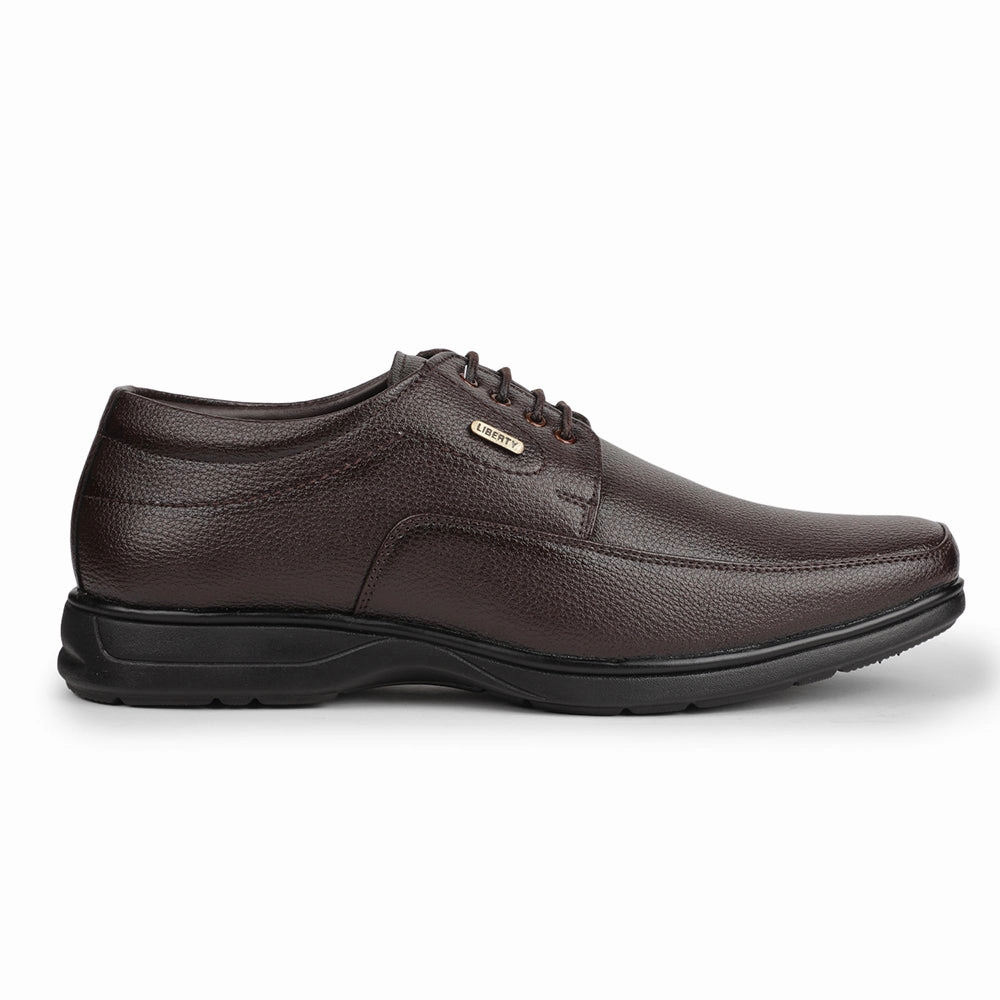 Lace-up Puma Shoes Fortune Brown Formal Lacing Derby Shoes For Men HOL-131E By Liberty
