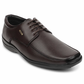 Derby Shoes Style Fortune Brown Formal Lacing Derby Shoes For Men REL-1 By Liberty