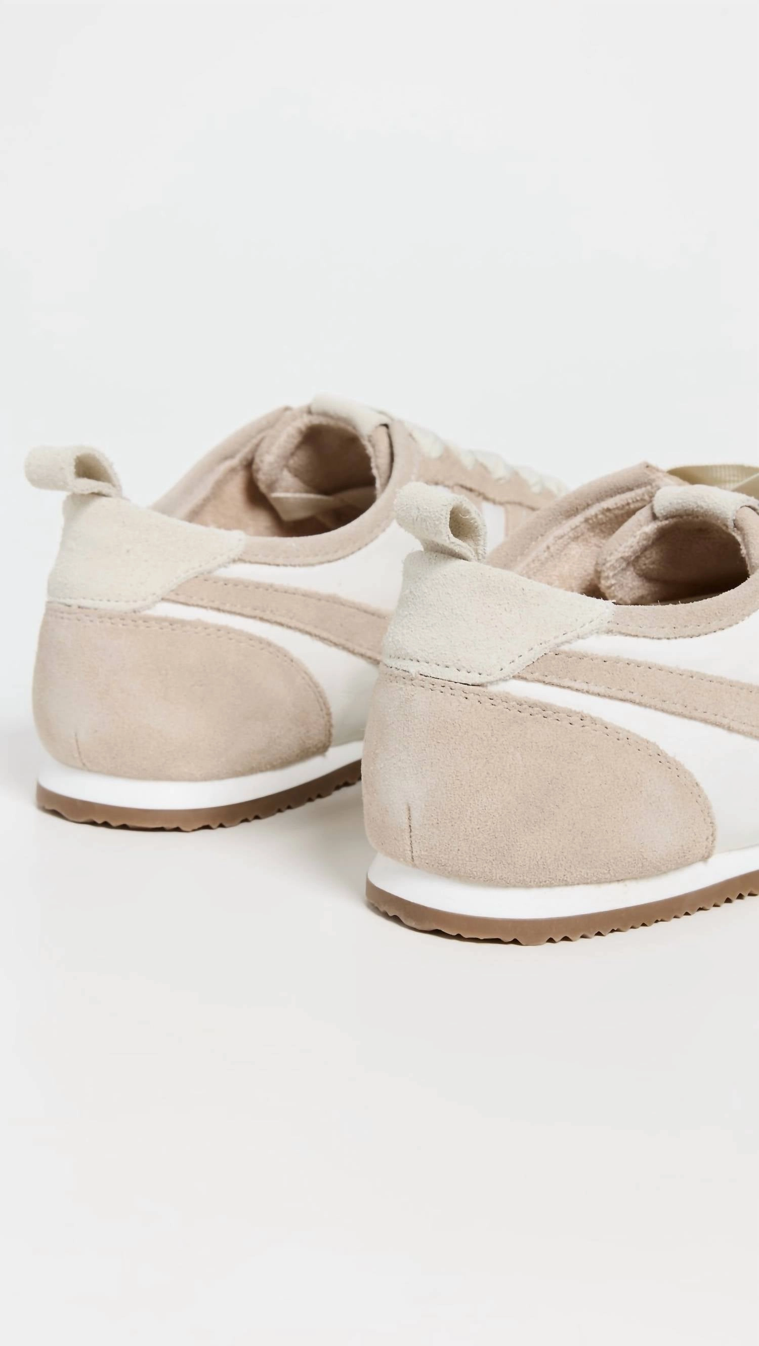 Loafer Tennis Shoes Women's Aces Tennis Sneakers In Chalk/desert