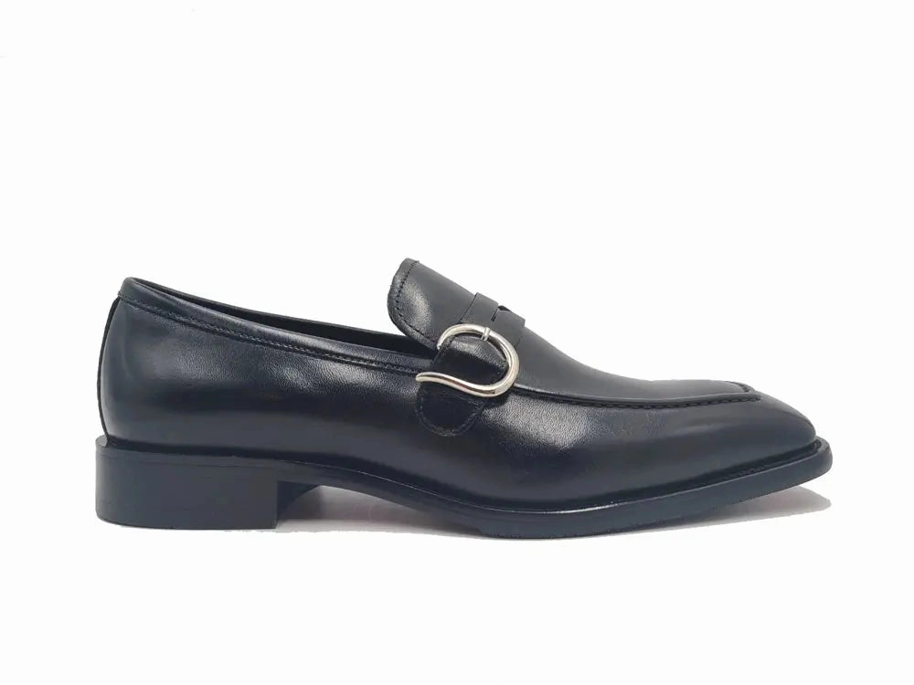 Single Monk Strap with modern buckle Patent Leather