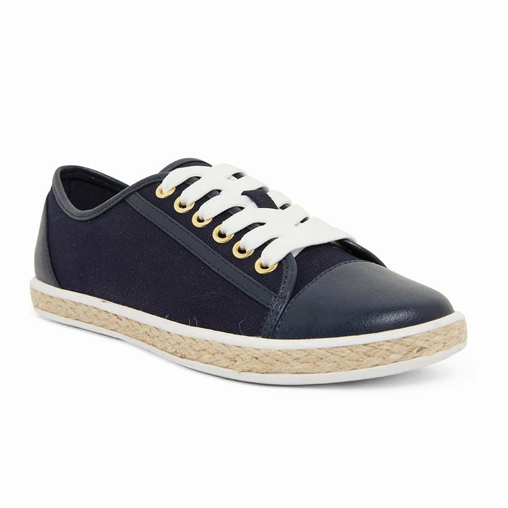 Yale Sneaker in Navy Canvas And Smooth Non Slip Casual Shoes
