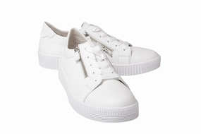 Black Leather Brogue Shoes GAB MILLER WHITE